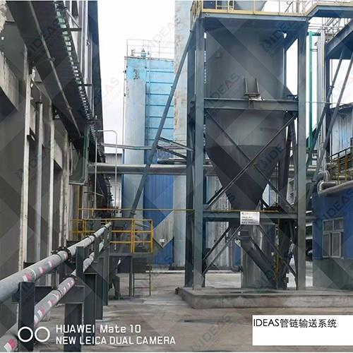 管链输送系统安装现场